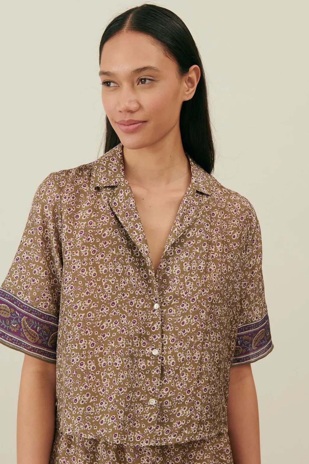 Haut De Pyjama En Soie Loulou