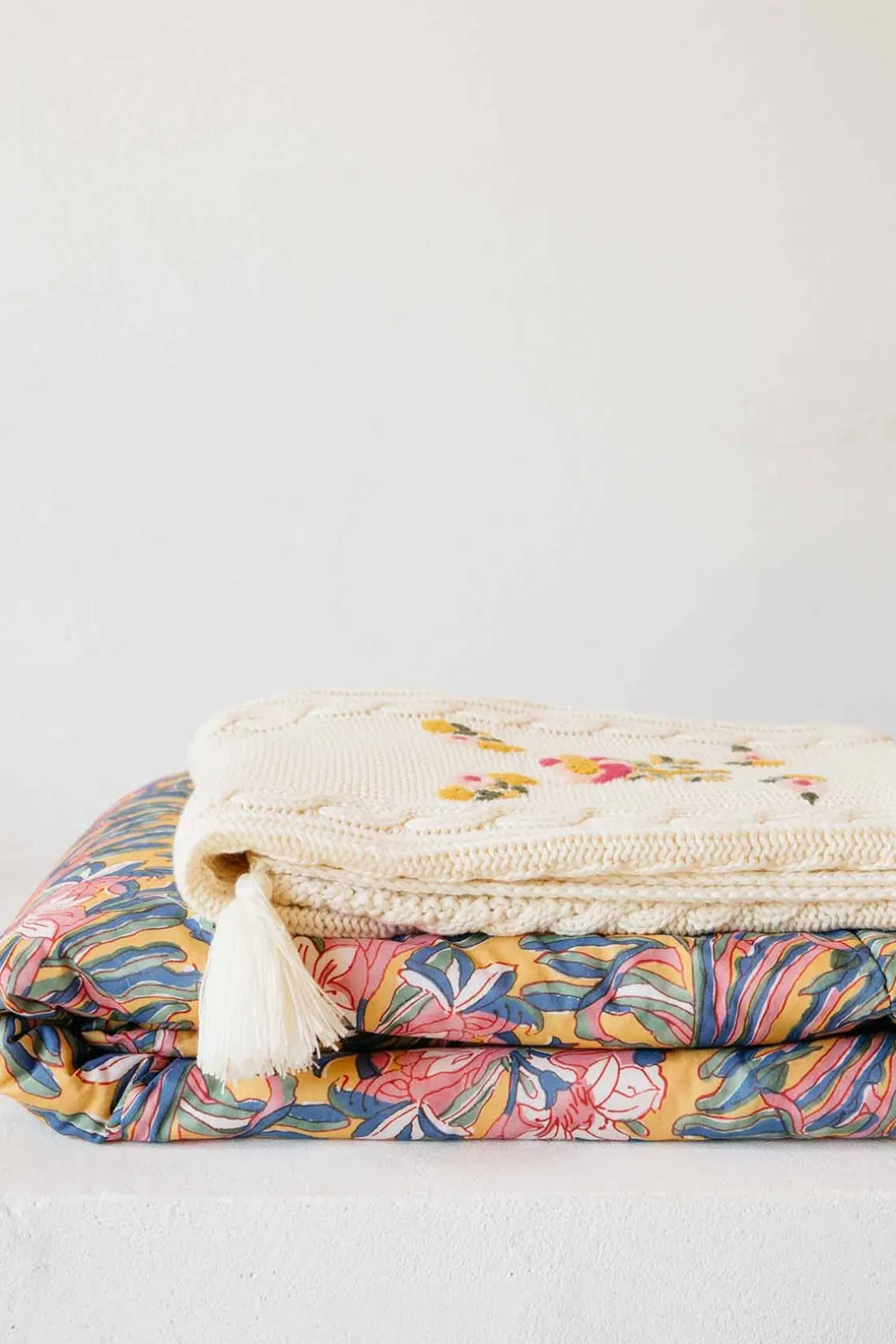 Plaid en maille Louna